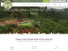 Tablet Screenshot of fincadevida.com